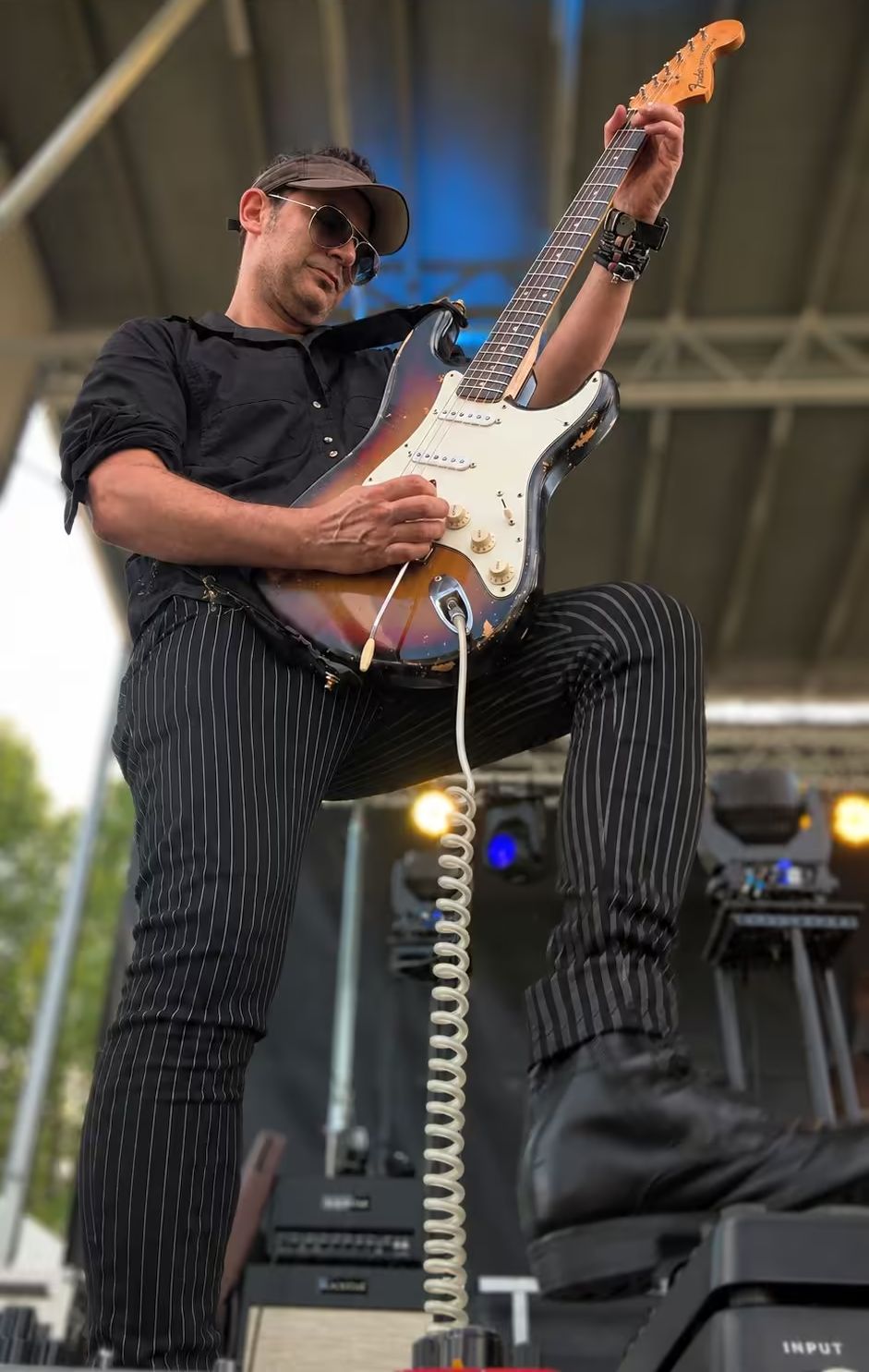 Marc of CAKEMIX playing guitar July 12, 2025