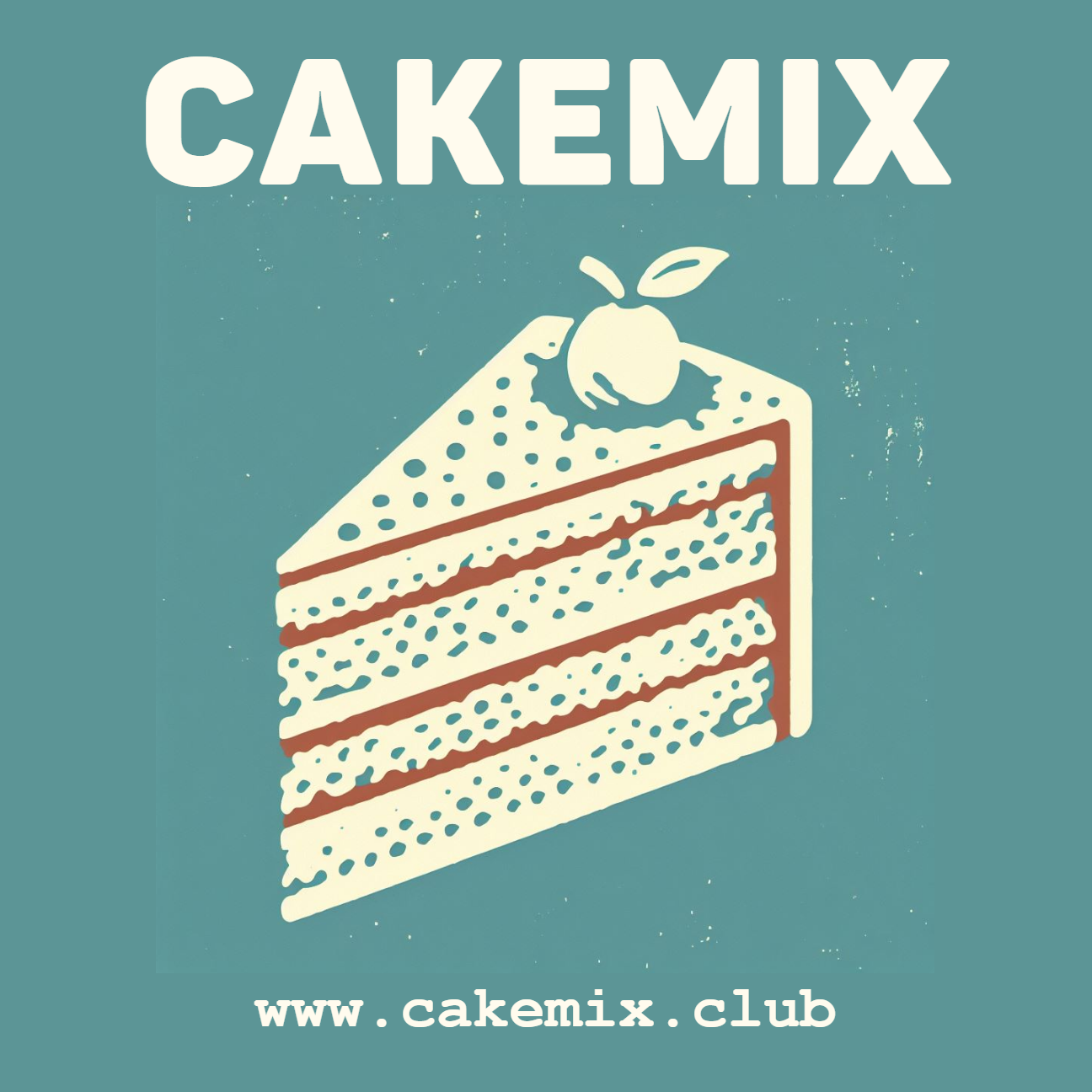 CAKEMIX logo with a slice of cake